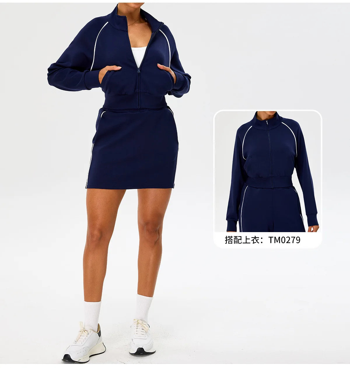 New Yoga Skirt Women's Summer High Waist Pocket Skirt Sports Skirt Running Training Quick drying Tennis Skirt