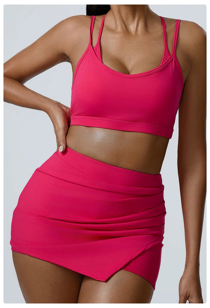 Yoga  Fitness Madam Bras Sexy Back Sports  Breathable Anti Shock Tank Top Fitness Sexy Breathable Underwear For Madam Yoga Gym