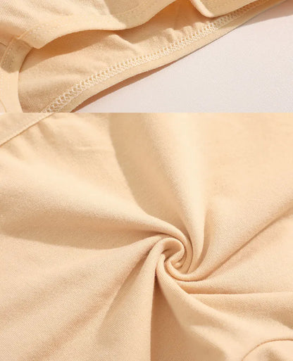 4PCS/Set Women Cotton Panties Sexy Low Rise Boyshorts Seamless Sports Boxers Female Comfortable Underwear Solid Color Lingerie