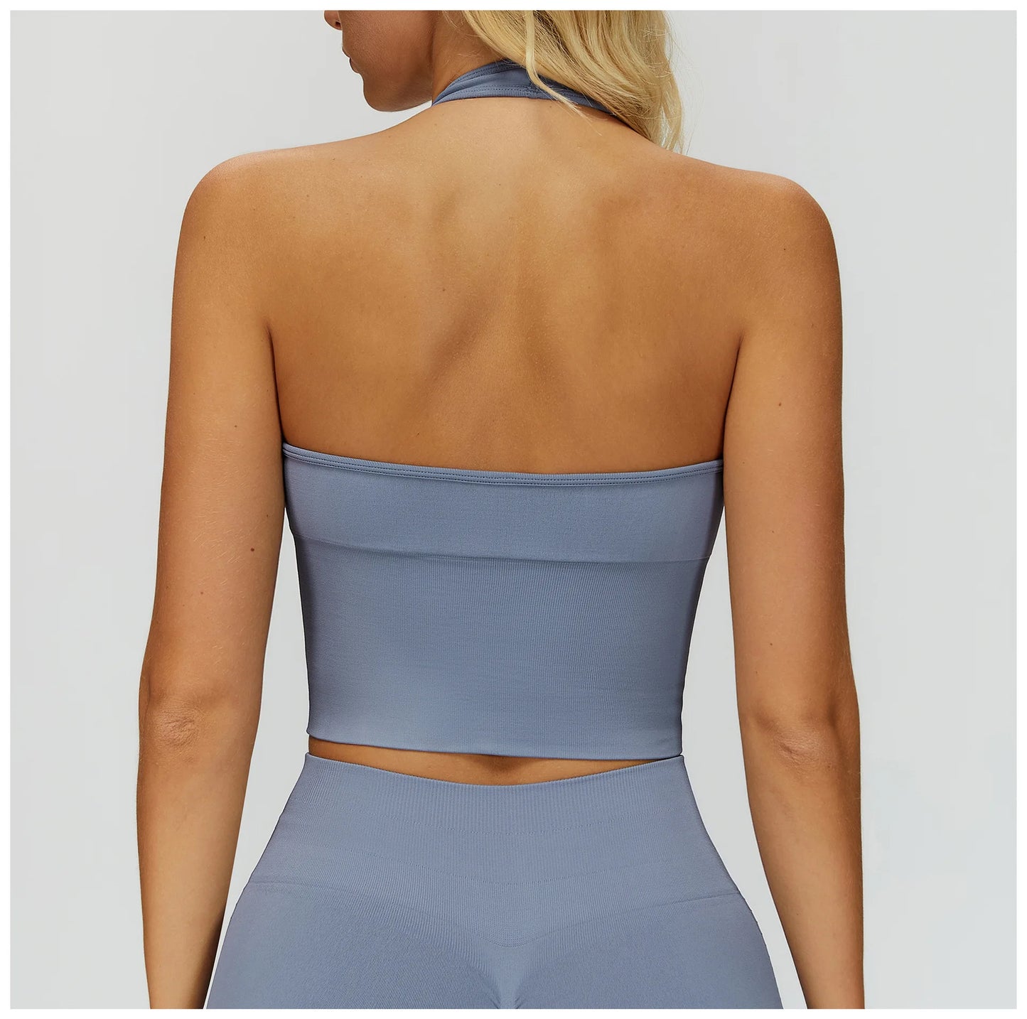 Sexy Seamless Sports Bras Halter Yoga Bra Women Fitness Gym Top Shockproof Running Workout Fast Dry Underwear Female Yoga Vest