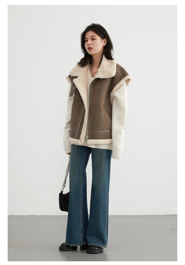 CHIC VEN Women Jeans New High Waist Flare Denim Pants Micro Elastic Woman Trousers Horseshoe Pant Female Autumn Winter 2023