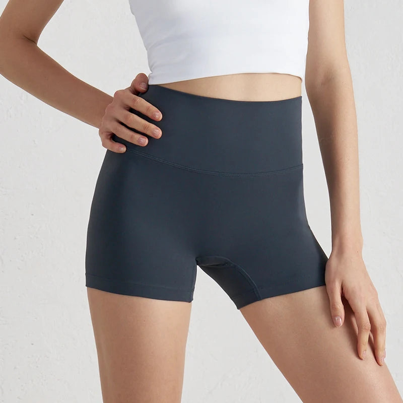 TRY TO BN Women High Waisted Gym Shorts Butt Lifting Breathable Biker Shorts Fitness Running Yoga Workout Cycling Sports Shorts