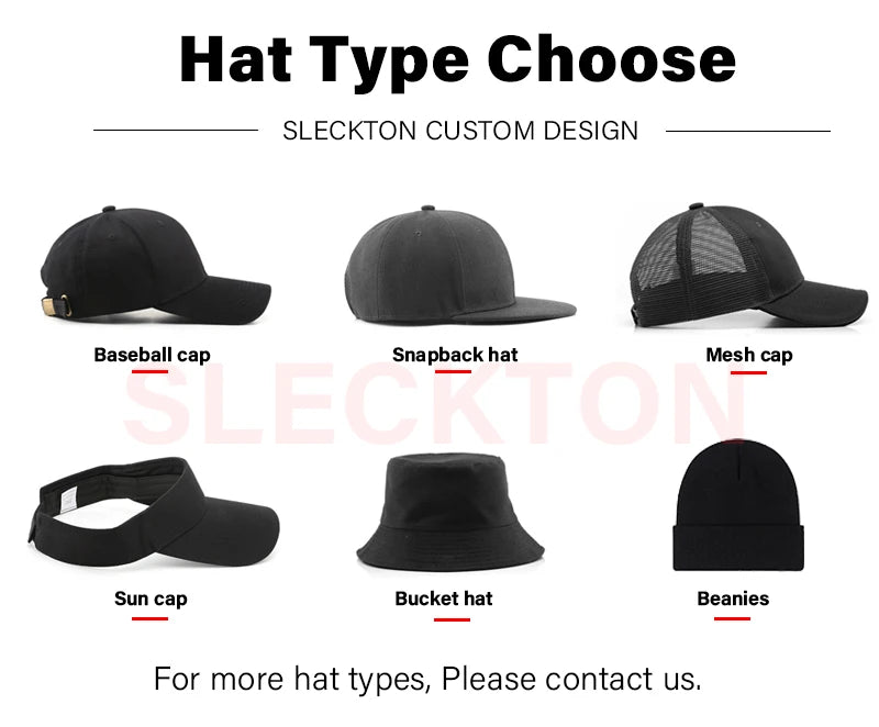 SLECKTON Custom Cap Logo Embroidery Retro Baseball Cap for Men and Women DIY Design Letter Hat Customize Graphic Print Wholesale