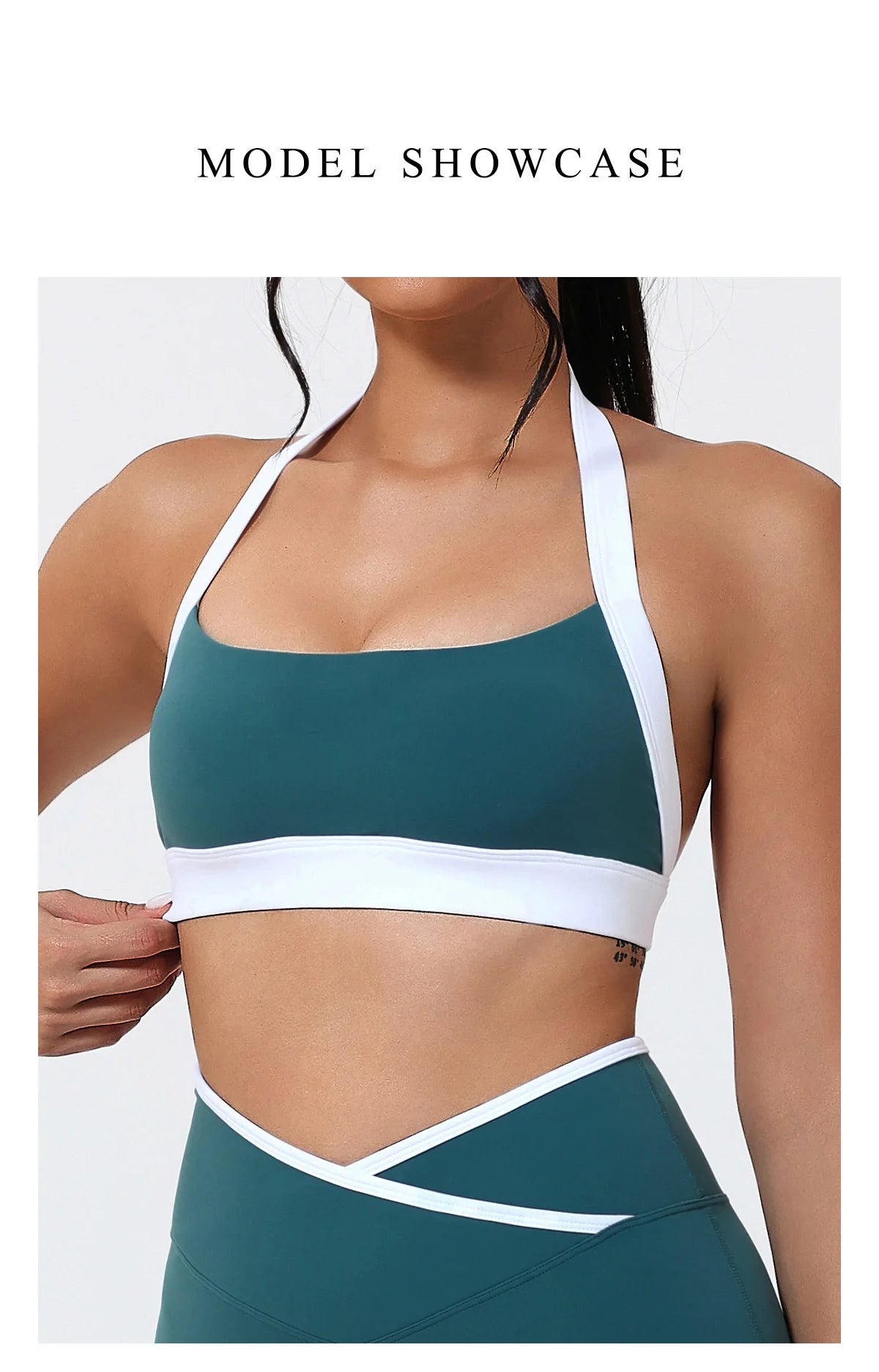 Ctenkevet Women's Color Clash Crop Top Quick-Dry Gym Bra Female Sleeveless Backless Sports Underwear for Outdoor Running CropTop