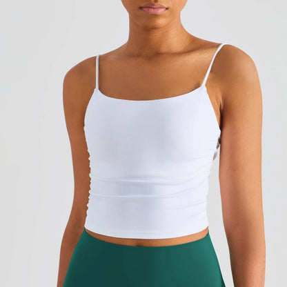 Fashion New Women Sports Tops Side Pleats Sexy Yoga Bras Suspender Nylon Elastic Women Workout Vest Gym Bra Tops Girl Sportswear