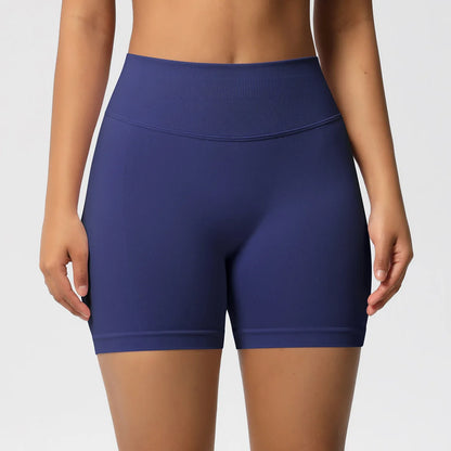Custom LOGO women's  28-color XS-2XL seamless fitness yoga shorts high waist hip lift sports tight quick-drying shorts