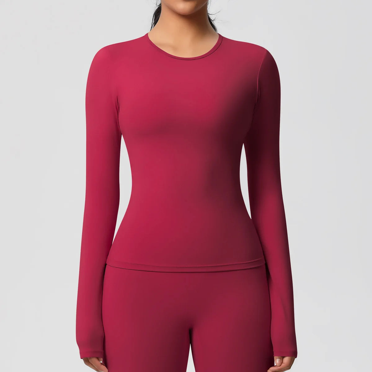 SWELTERING Women Yoga T-shirts Sports Top Long Sleeve Gym Workout Running Shirts Exposed Navel Quick Dry Fitness Gym Sport Wear