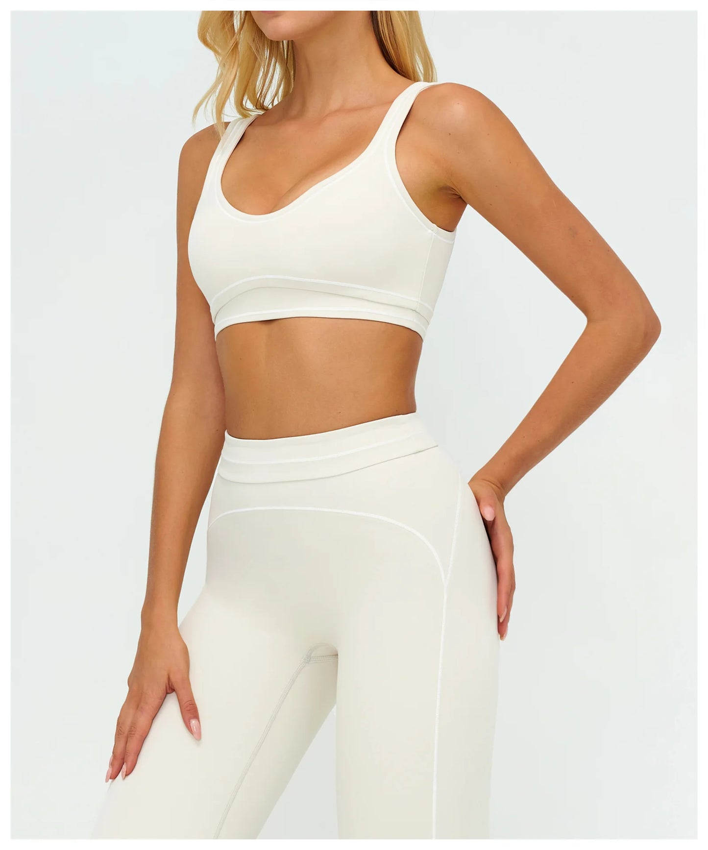 Color Contrast Yoga Bra Women Breathable Gym Fitness Bra Shockproof Sports Underwear Female Workout Bra Push Up Cycling Crop Top