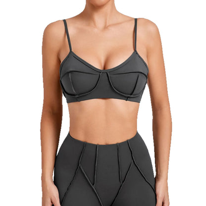 Sexy Yoga Shockproof Sports Bra Woman Quick Drying Gym Push Up Training Running Stretch Yoga Bra Top Design Bra Workout Crop Bra