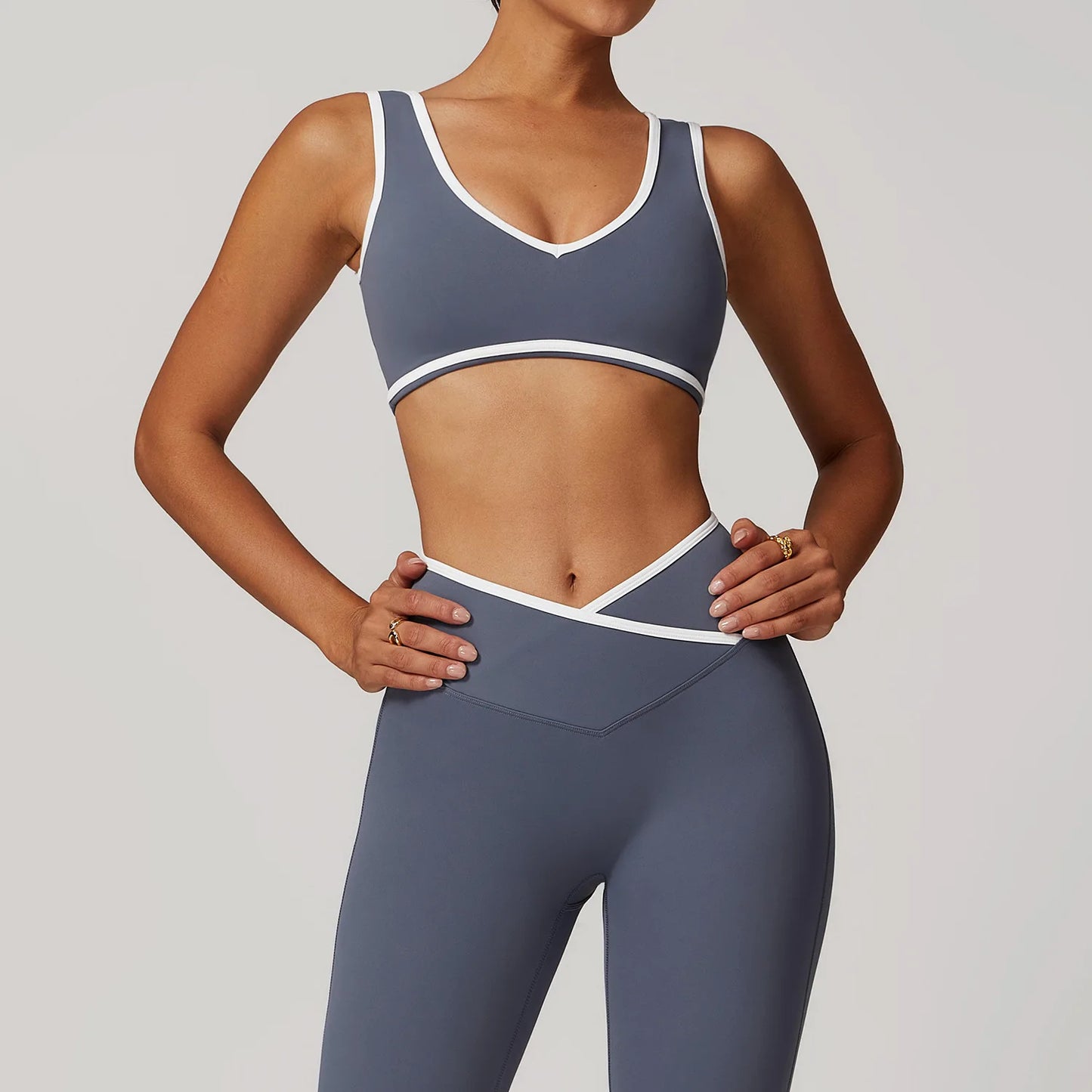 V-Neck Sports Bra Women Top Push Up Sport Underwear Yoga Vest Gym Crop Top Brassiere Fitness Top Workout Breathable Beauty Back