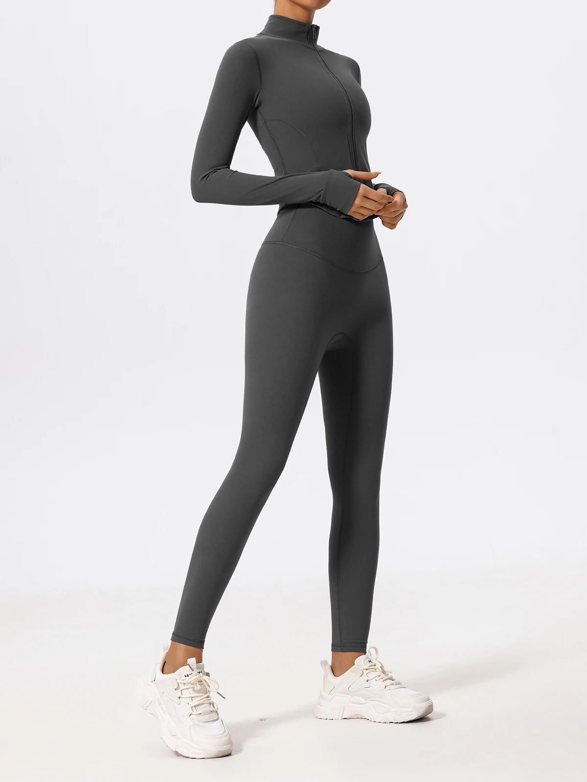 Hearuisavy Summer Ultra-Soft Fabrics 2Pcs Long Sleeve Gym Set Women Quick-Dry Yoga Clothes Workout Leggings Suit Sports Jackets