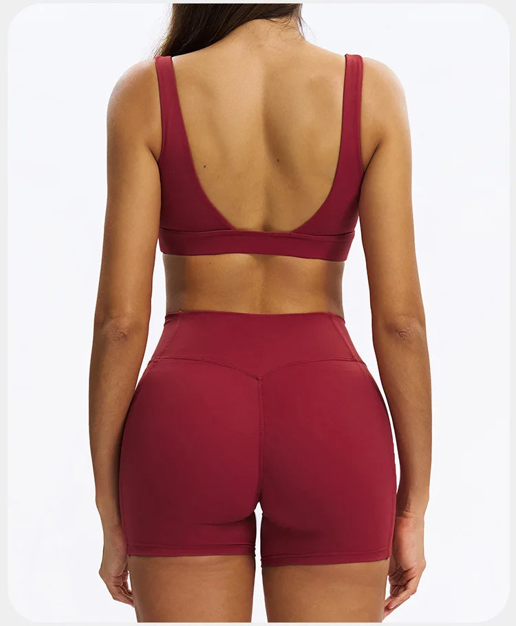 SWELTERING 2PCS Yoga Set Fitness Gym Tracksuit Sportswear Women Workout Outfits High Waist Leggings Sports Bra Athletic Wear