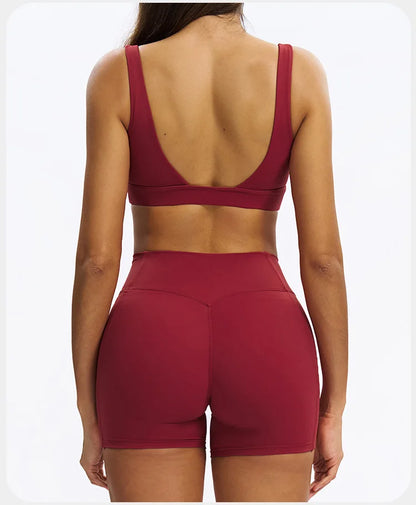 SWELTERING 2PCS Yoga Set Fitness Gym Tracksuit Sportswear Women Workout Outfits High Waist Leggings Sports Bra Athletic Wear