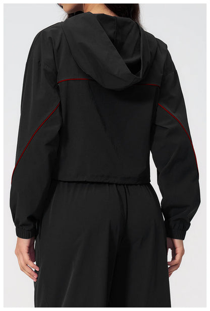 Yoga Long Sleeved Sun Protection Hooded Top For Outdoor Running And Cycling Uv Resistant Skin Clothing Quick Drying Sports Jacke
