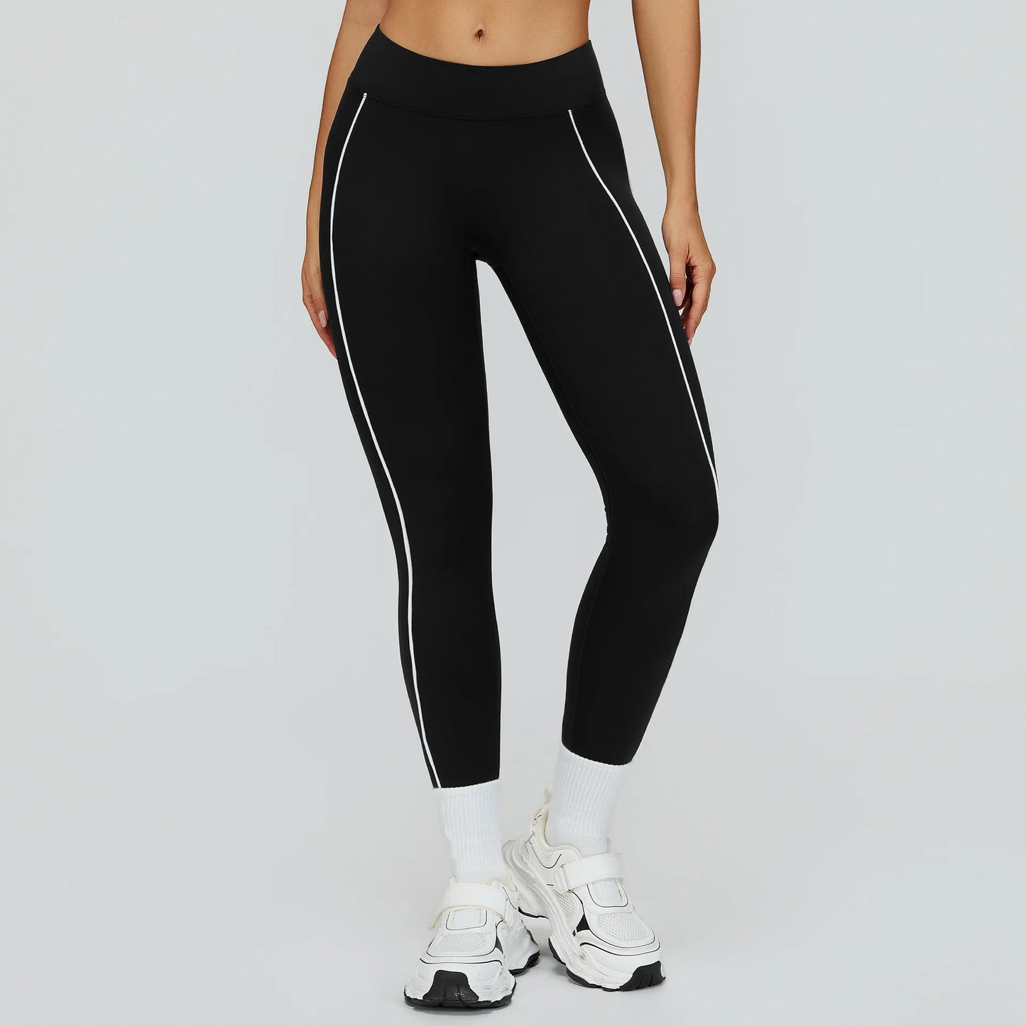 Women Yoga Leggings High Waist Gym Fitness Pants Stretch Sports Pants Female Push Up Workout Trousers Solid Color Tights Running