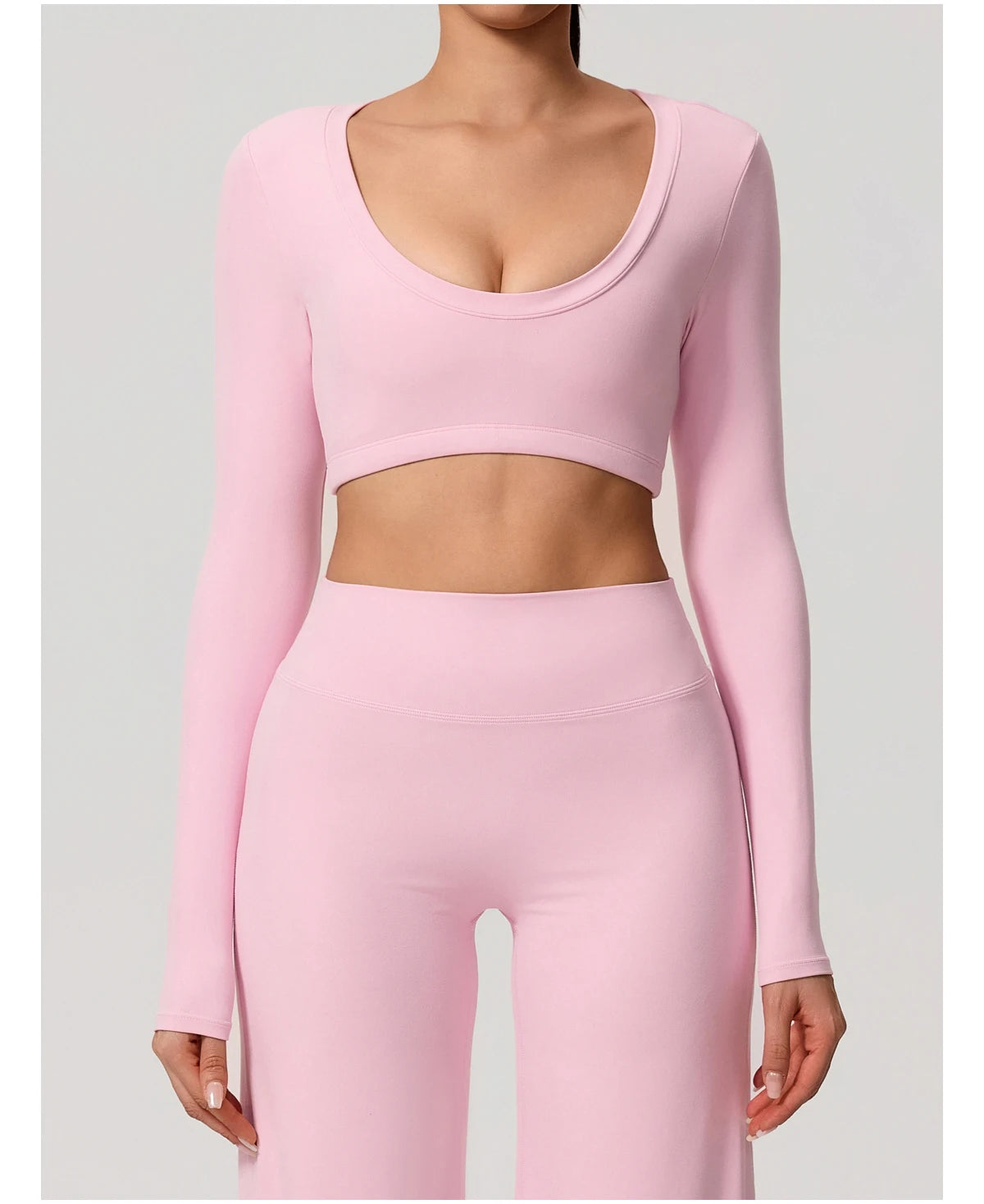 Women's Sports Long Shirt Female Backless Yoga Breathable Soft Shirt Autumn and Winter Training Top Woman Gym Sportswear