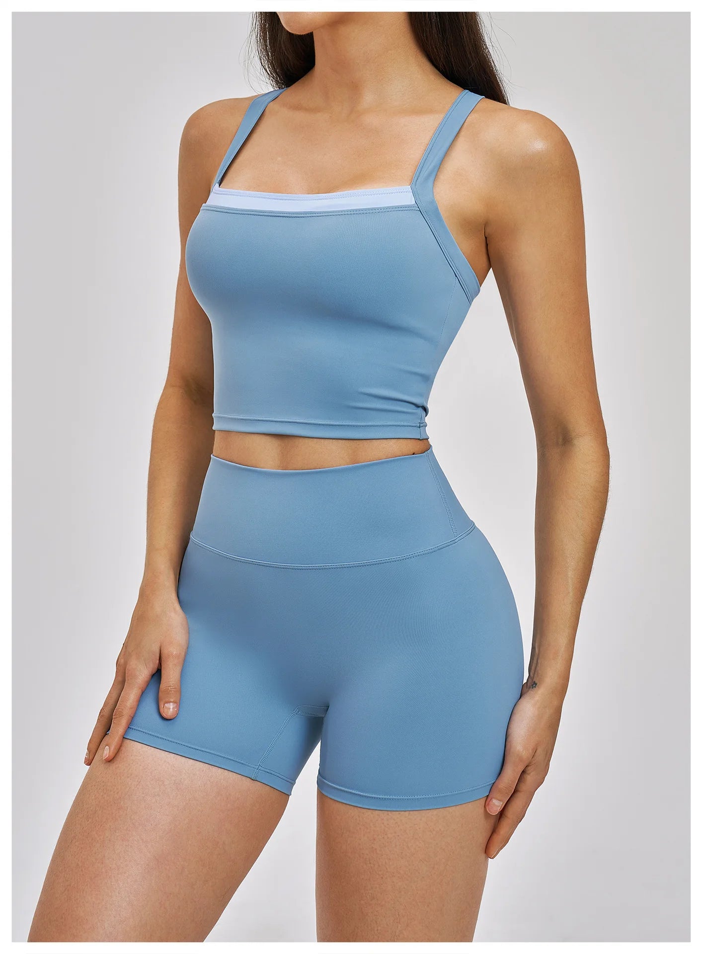 Women Gym Tracksuit Yoga Suit Sports Outfits High Waist Leggings Workout Clothes Female Fitness Running Suit Push Up Sportswear