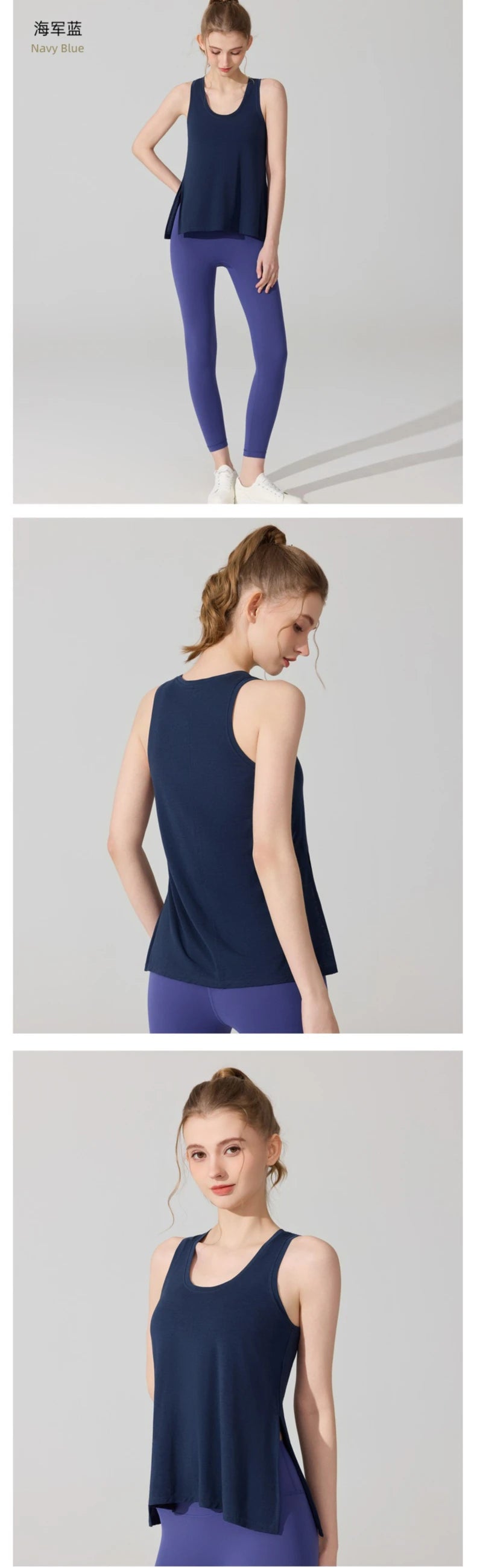 Custom LOGO Women's Sports Fitness Vest Quick-Drying Breathable Sleeveless Top Running Pilates Yoga Suit
