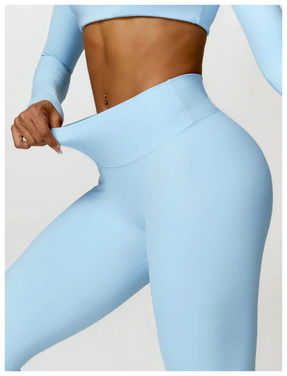 Summer 2PCS Yoga Suit Sports Set Women Quick-Dry Gym Set Women Tracksuit Running Workout Long Sleeve Sports Shirt Yoga Clothing