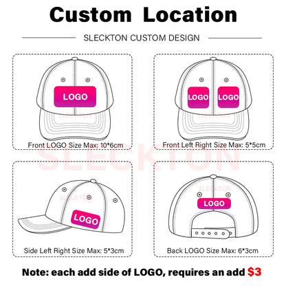 SLECKTON Custom Logo High-quality Suede Mesh Baseball Hat Letter Embroidery Brand Design Outdoor Sport Cap Wholesale Fashion