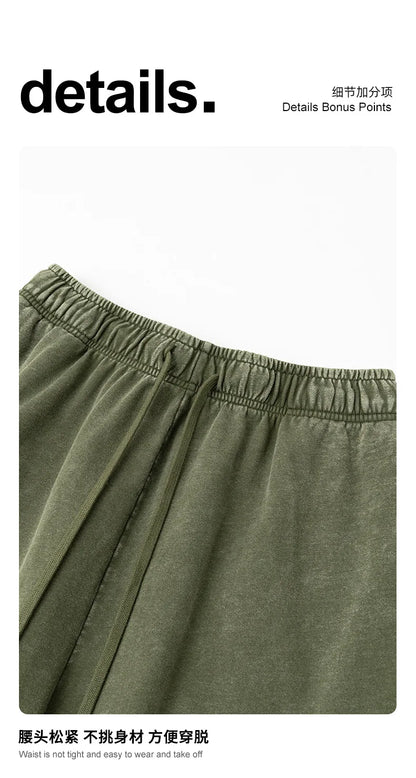 Customized LOGO men's summer European and American hip-hop style splicing contrasting shorts loose straight five-point pants
