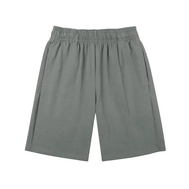 Custom LOGO DIY Brand 330GSM 100% Cotton Heavy Weight Shorts plus Big Size mens shorts summer casual beach blank shorts for men