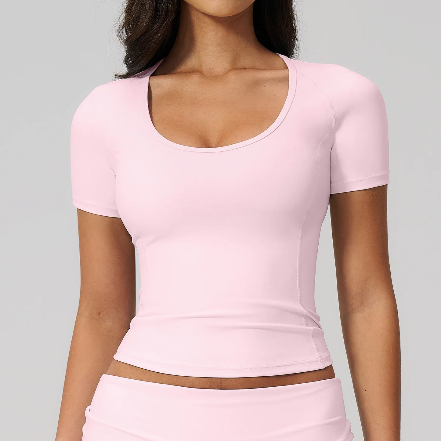 Sexy Women Yoga Shirts Fitness Sports T-Shirts Gym Workout Short Sleeve Top Running Active Wear Femme Sports Top Workout Shirts