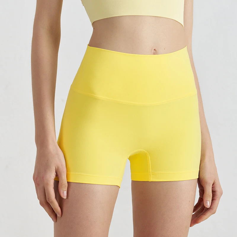 TRY TO BN Women High Waisted Gym Shorts Butt Lifting Breathable Biker Shorts Fitness Running Yoga Workout Cycling Sports Shorts