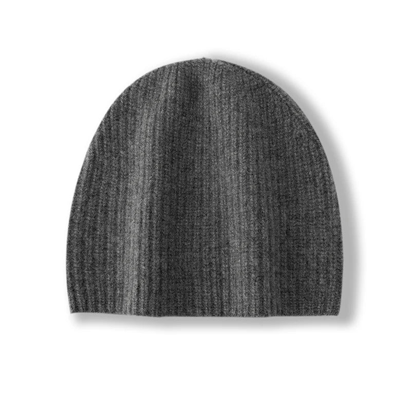 DjzDsm New Autumn/Winter Men's High-end 100% Goat Cashmere Pullover Hat With Elastic Knitted Warm Hat