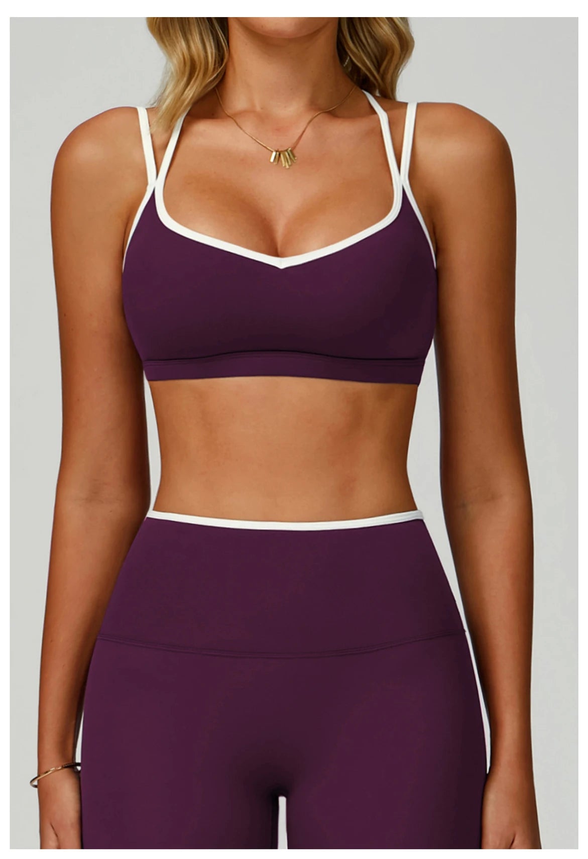 Sports Underwear Yoga Vest Women Yoga Bra Sexy Color Blocking Workout Bra Gym Crop Top For Women Breathable Running Fitness Top