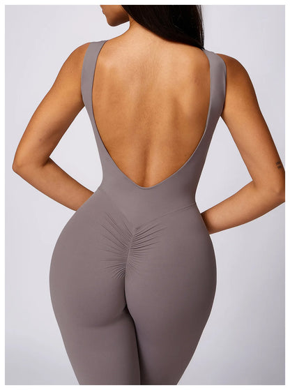 New Gym Women Training Yoga Set Sportswear Women One Piece Jumpsuit Fitness Rompers Female Workout Legging Bodysuits