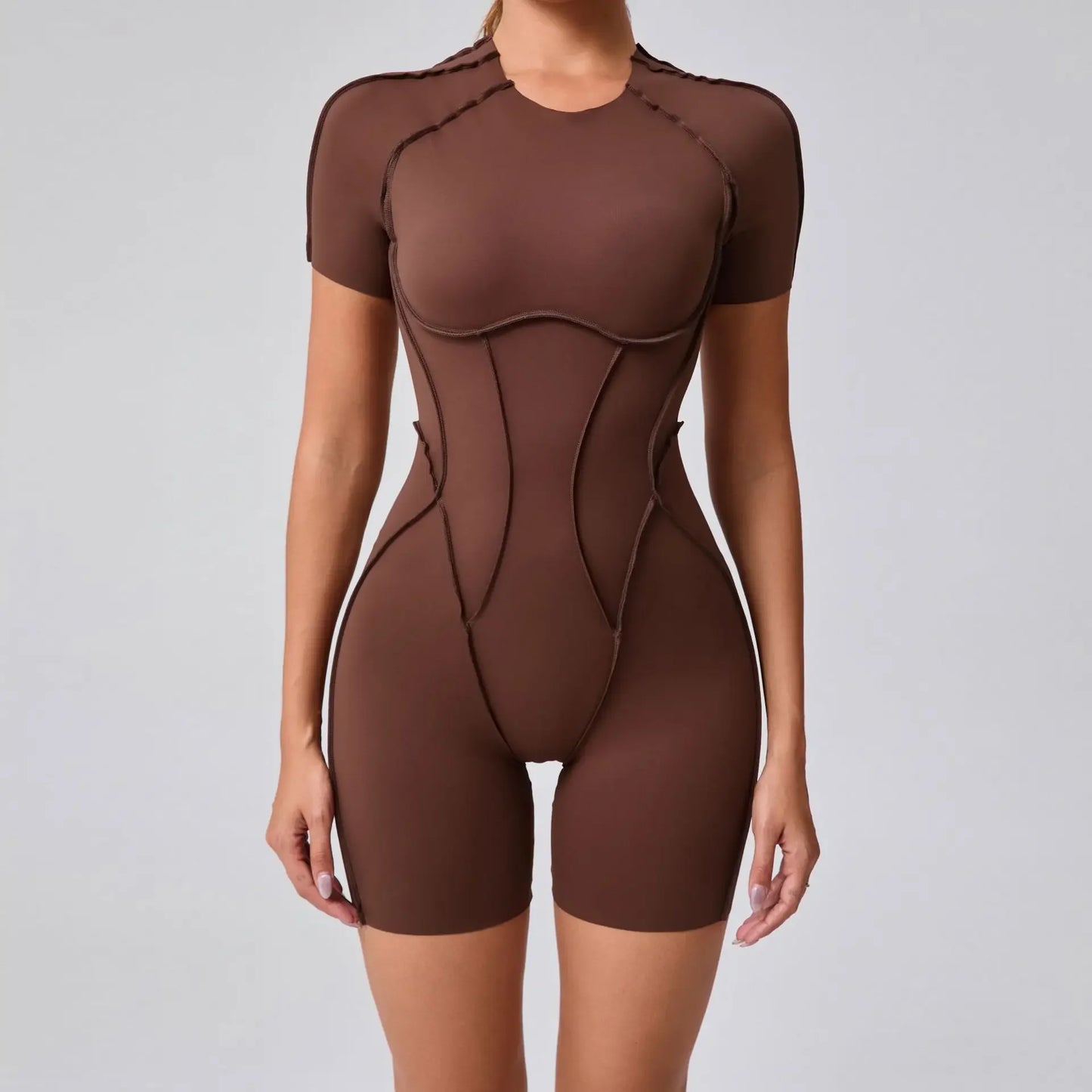 Seamless Yoga Jumpsuits Sports Fitness Splicing Hip-lifting One-Piece Hollow-out Beauty Back Gym Workout Bodysuits for Women