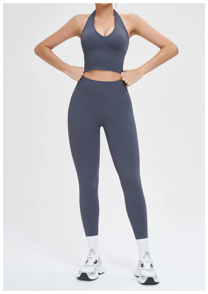 Sexy Seamless Sports Bras Halter Yoga Bra Women Fitness Gym Top Shockproof Running Workout Fast Dry Underwear Female Yoga Vest