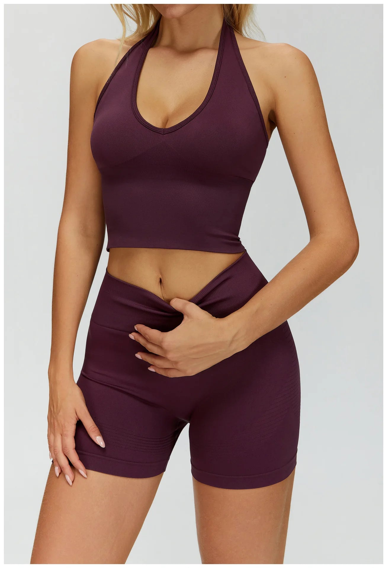 Sexy Seamless Sports Bras Halter Yoga Bra Women Fitness Gym Top Shockproof Running Workout Fast Dry Underwear Female Yoga Vest