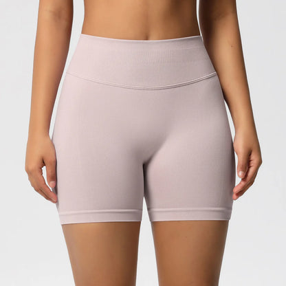 Custom LOGO women's  28-color XS-2XL seamless fitness yoga shorts high waist hip lift sports tight quick-drying shorts