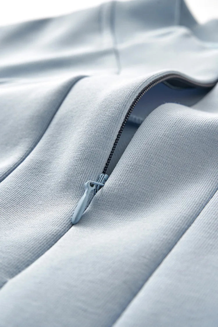 Custom LOGO Men's 2026 Cotton Stretch 350G Sweatshirt Autumn/Winter New Short Casual Half-Zip Windproof Couple's Jacket