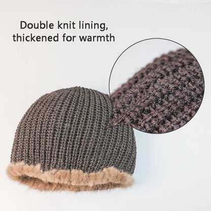 New fashion Genuine real natural women's knitted Mink Fur Hat  hand made knit Fashion Winter Headgear  brimless cap