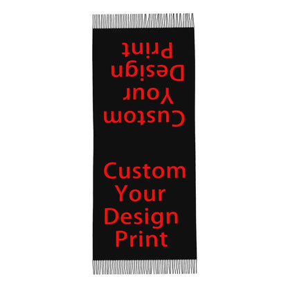 Custom Printed Your Design Here Scarf Men Women Winter Warm Scarves Custom Customize Logo Letter Print Shawls Wraps