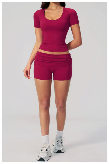 Summer 2PCS Tracksuits Yoga Suit Female Fitness Suit Running Workout Tops Shockproof Crop Sports Top Athletic Wear Sports Suit