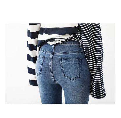 CHIC VEN Women Jeans Solid Slim Retro High Waisted Small Leg Denim Pant Skinny Pant Spring Autumn 2026