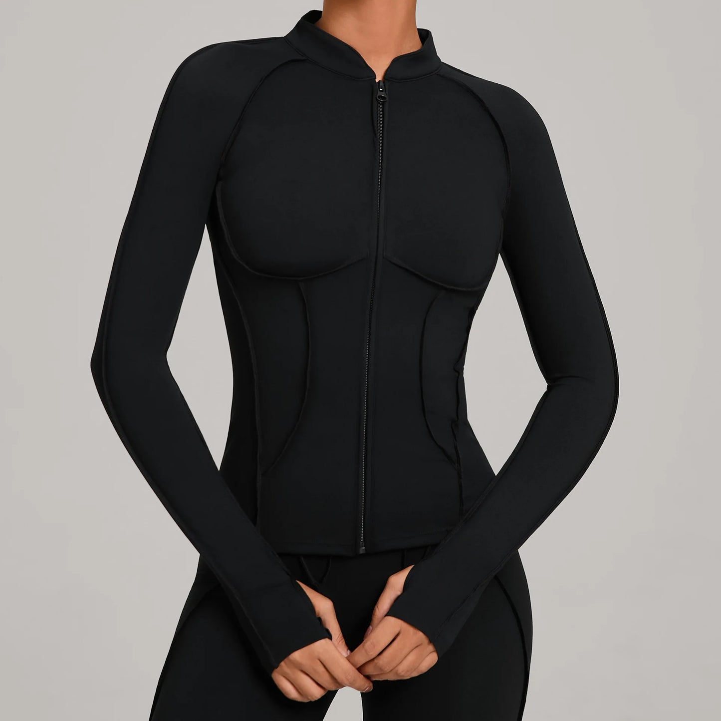 SWELTERING Women Yoga Shirts Sports Jacket Zip Fitness Long Sleeve Workout Cycling Shirts Gym Quick Dry Outdoor Top Sportswear