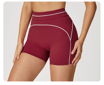 High Waist Yoga Shorts Women Breathable Sports Fitness Shorts Running Shorts Cycling Shorts Female Workout Gym Sports Shorts