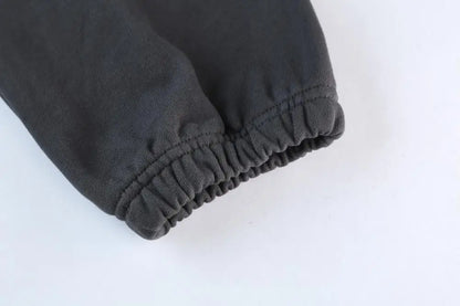 530GSM 100% Cotton French Terry High-end Heavy Weight New Fashion Pullover Winter Hoodies Pants Casual Thick Jogger Tracksuit