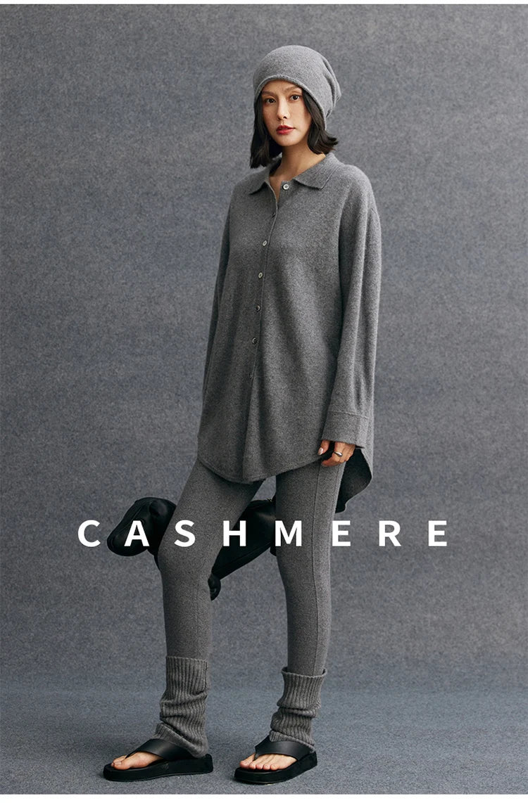 High Quality Women 100% Cashmere Legging Basic Soft elastic Pants Autumn Winter Cashmere Knitted Legging Trousers Warm Comfy