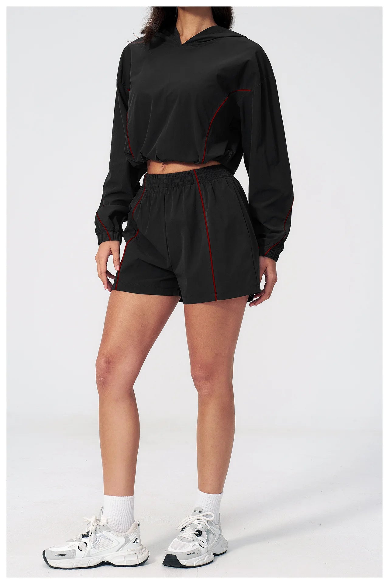 New Summer Sun Protection Set Yoga Set Women Two Piece Tracksuit Yoga Long Sleeved Wide-leg Pants Running Set Outdoor Sportswear