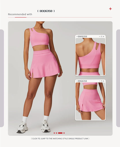 2PCS Summer Outdoor Leisure Yoga Set Women Gym Clothes Running Sports Fitness Set Breathable Yoga Tennis Clothes Suit