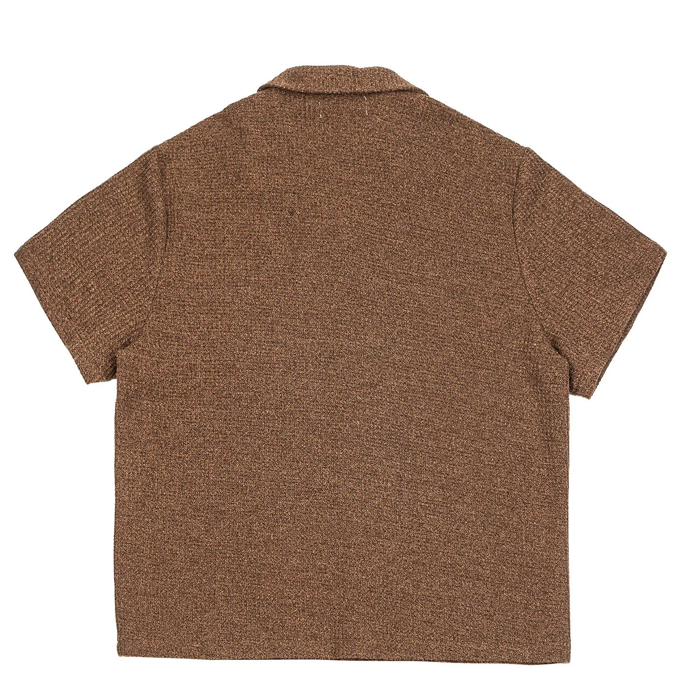 Summer Old Money Style Cleanfit Cuban Collar Knitted Short Sleeved Shirt for Men Loose Five Quarter Sleeved Workwear Shirt