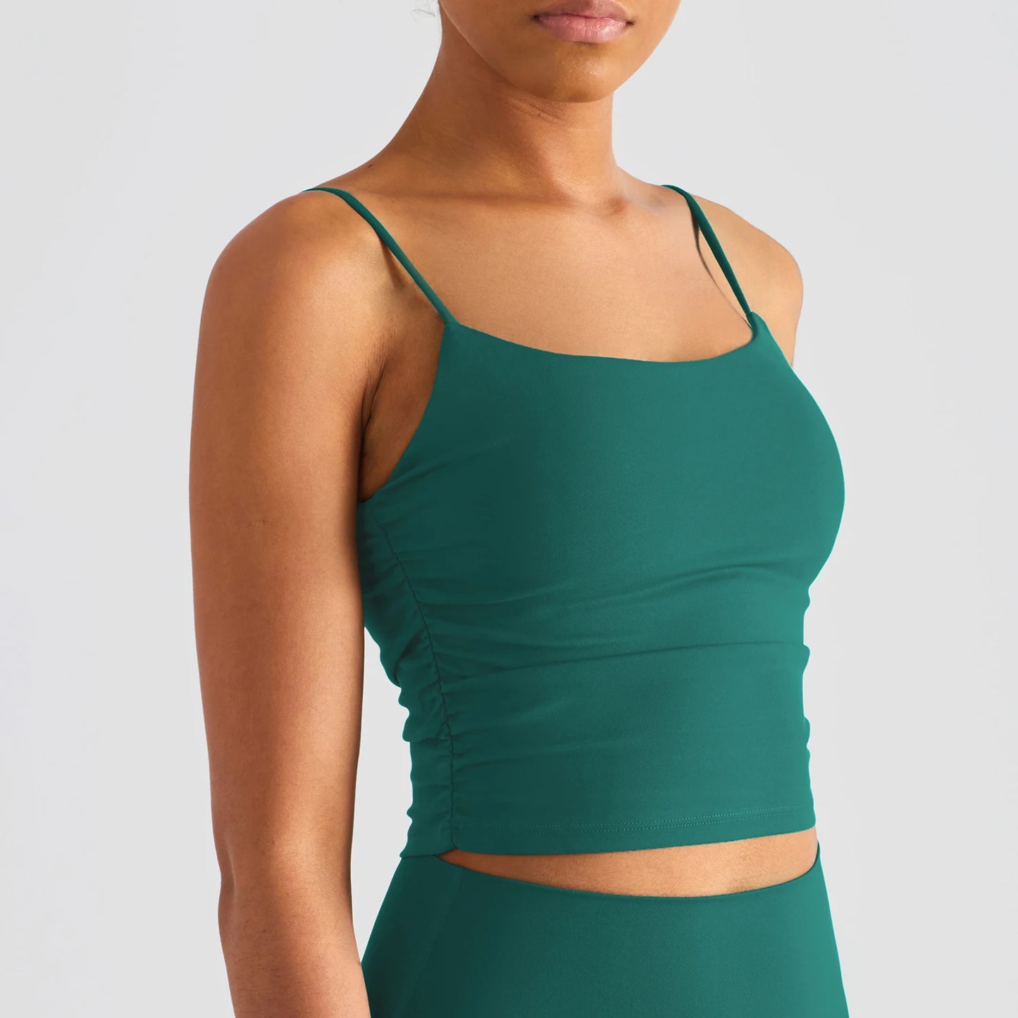 Fashion New Women Sports Tops Side Pleats Sexy Yoga Bras Suspender Nylon Elastic Women Workout Vest Gym Bra Tops Girl Sportswear