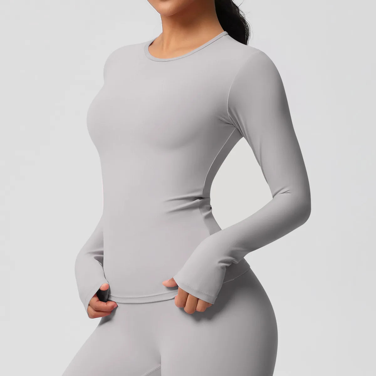 SWELTERING Women Yoga T-shirts Sports Top Long Sleeve Gym Workout Running Shirts Exposed Navel Quick Dry Fitness Gym Sport Wear