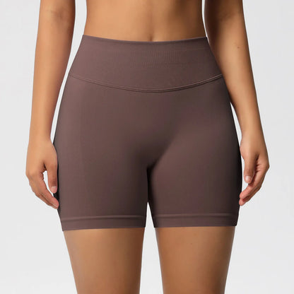 Custom LOGO women's  28-color XS-2XL seamless fitness yoga shorts high waist hip lift sports tight quick-drying shorts